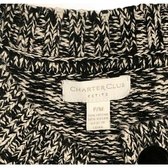Charter Club Petite Short Sleeve Tunic Cardigan PM - Picture 3 of 3